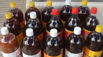 15 1.5 liter bottles - not a bad harvest