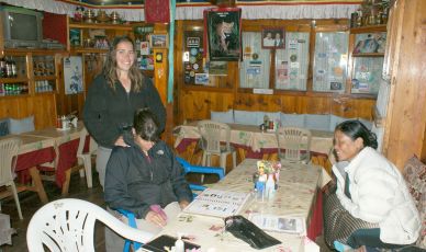 Dining room of our Lukla ("Namaste") guesthouse
