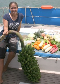 More than enough fruit for the passage to Maldives