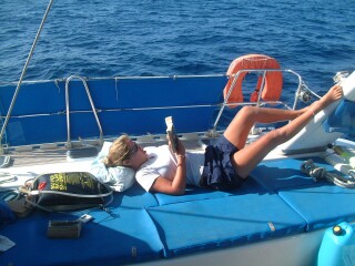 Mellow sailing, good books, warm sun over cold ocean