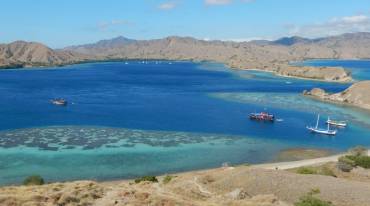 Clear waters of Komodo NP, Loh Gebah anchorage