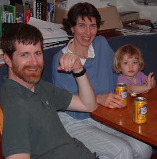 Jerry, Laurie, and Claire Angelo in Ocelot's saloon