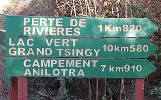 Madagascar trail sign