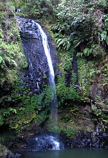 Sacred waterfall inhabited by ancestors
