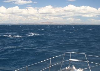 Our first view of the tip of Madagascar