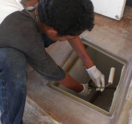 Adding reinforcing glass under hatch gutters