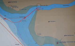 chart of Sungai Bernam NOT for navigation