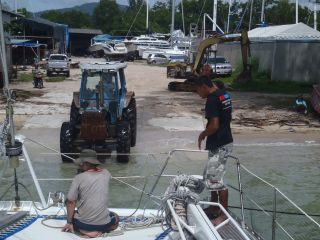 Positioning Ocelot above the trailer