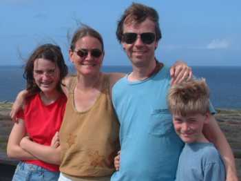 Meredith, Mary, Bill, & Brendan at a Curacao overlook