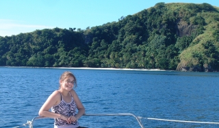 We anchored just off this beach on Yanuca Island, Beqa Lagoon.