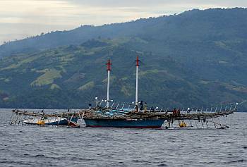 Big fishing platforms are a hazard on the coast