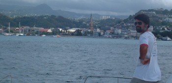 Approaching the city of Fort-de-France, Martinique