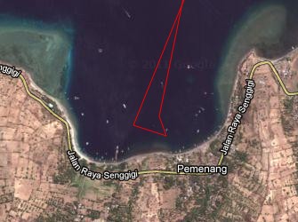 Our Pamenang anchorage
