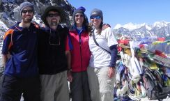 Chris, Jon, Sue & Amanda on top of Cho La Pass