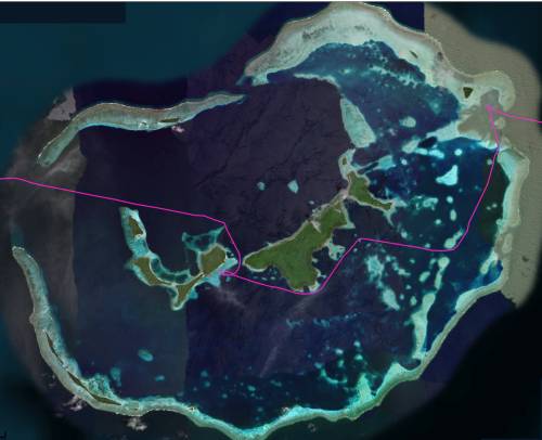 Hermit Archipelago - Safe navigation requires satellite imagery
