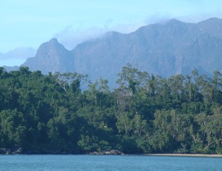 Anchored off Hinchinbrook Island