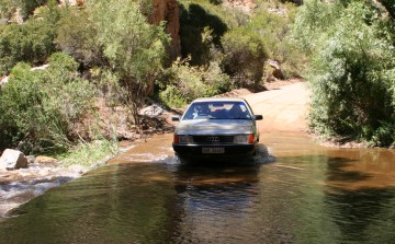 Driving a drift in the Swartberg Mountains, South Africa