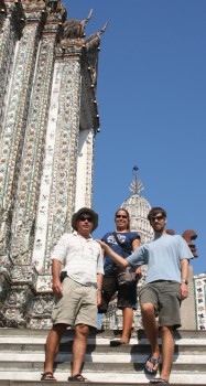 On the steps of Wat Arun, Bangkok
