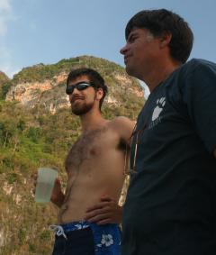 Chris and Jon on the Thai coast