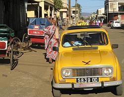 Rickshaws, taxis, Malagasy women all normal in Diego Suarez