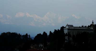 Kanchendzonga & Himalaya from Darjeeling. Early morning