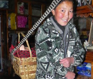 Sherpa woman and baby, Khumjung