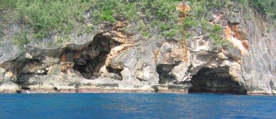 Limestone cliffs above Kimmie's Reef