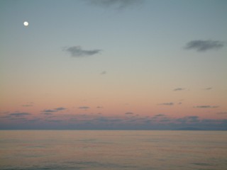 Land Ho! The small bump to the right is Ua Huka, Marquesas