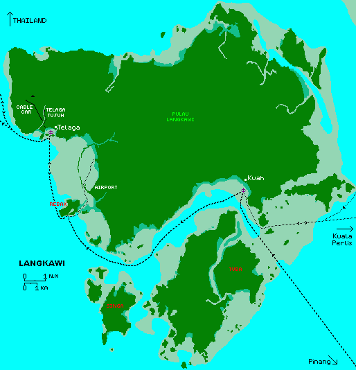 Our tracks in and around Lankawi Island, Malaysia