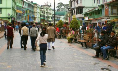 Gangtok's MG Marg walking street is always bustling