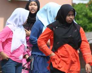 Young Malay women in Melaka