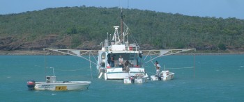 Margaret Bay lobster boat and anchorage