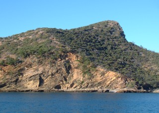 Contintental islands are high and rugged