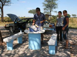 Picnic place by the road, Namibia