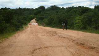 Challenging red mud road, Choma, Zambia