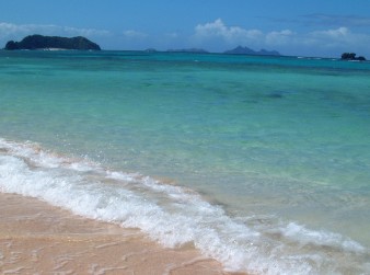 Pristine and deserted beaches in W Fiji