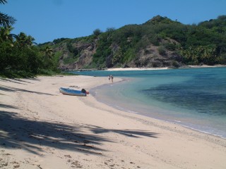 Uninhabited beaches at Navadra, northern Mananucas