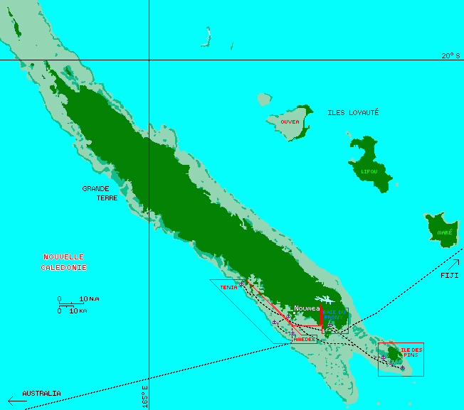 Our tracks through New Caledonia