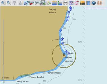 Creating a Route with OpenCPN