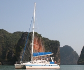 Ocelot anchored off Koh Hong, Thailand