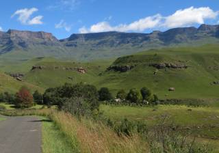 On the road in the Drakensberg, South Africa. Gorgeous!