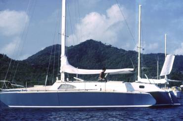 Oriental Lady with Jon's brother Chazz, in Caribbean 1981