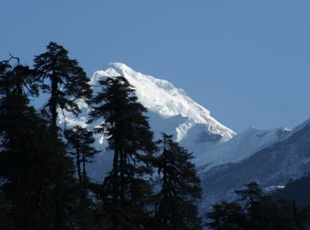 Mt. Pandim from Tsokha. Clear skies in Sikkim, India