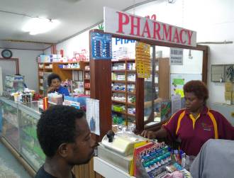 Pharmacy in Tropicana market, Rabaul, PNG