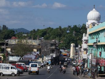One of the main streets of Port Blair, Andaman Is.