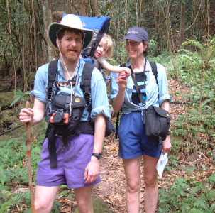 Hiking in the Nevis rainforest with Princess Claire
