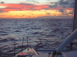 Sailing into yet another beautiful sunset