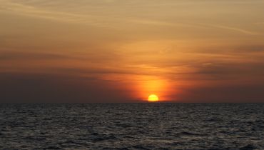 Glorious sunset on the Andaman Sea