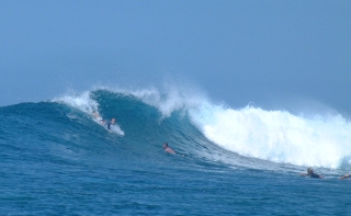 The surf is good at Boulari Pass