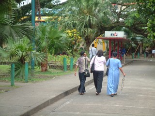 Indo-Fijian women on the streets of Suva